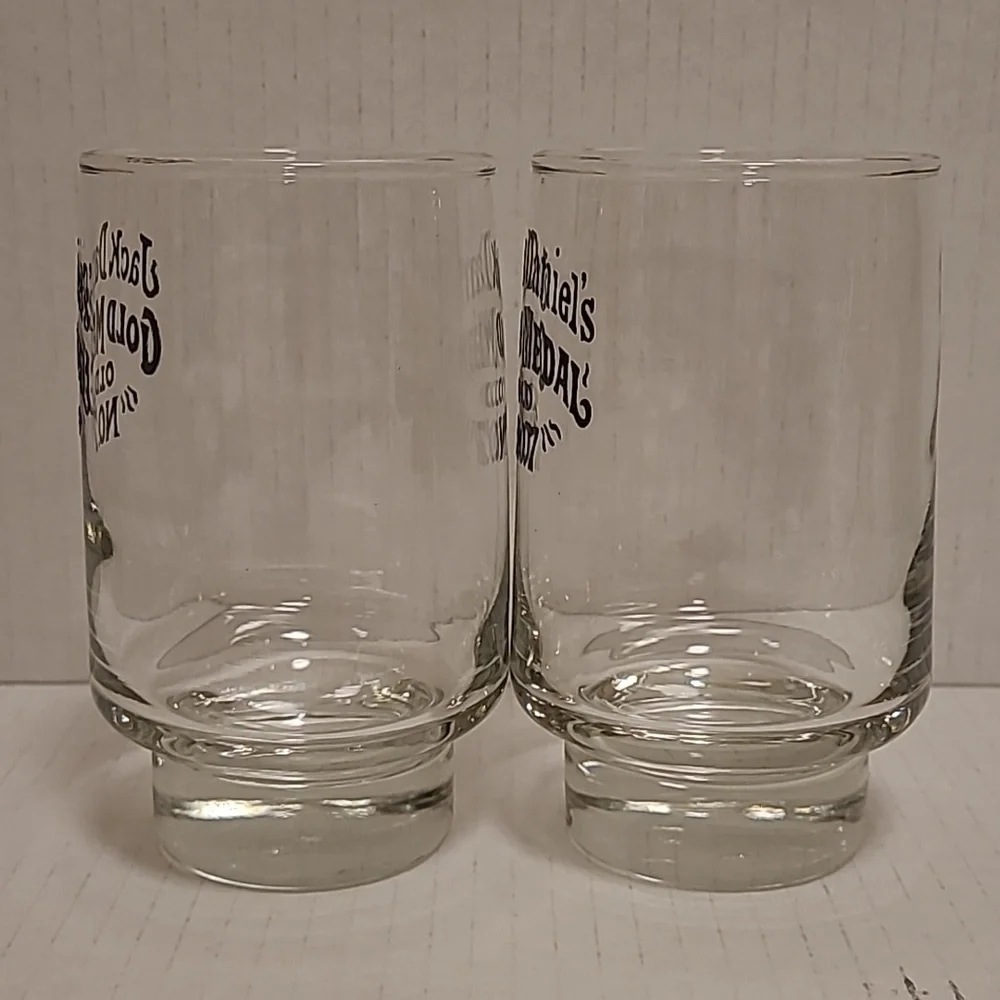 Pair of Jack Daniels Gold Medal No.7 Whiskey Glasses